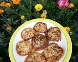 Foto del paso 6 de la receta: Tomate relleno en rodajas🍅😋