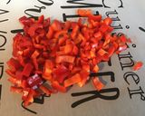 Une image de l'étape 2 de Filets de julienne au thym frais, courgette et poivron rouge.