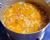 Hình bước làm 3 của món Canh bí đỏ đậu phộng(món chay)
