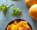 A picture of step 3 of Jeera Aloo.