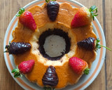 Foto del paso 15 de la receta: Chocoflan🍫 con fresa 🍓(pastel imposible)