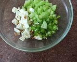 A picture of step 2 of Pudina Raita (Falahari).