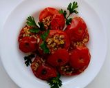 A picture of step 8 of Mediterranean Style Stuffed Tomatoes.