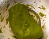 A picture of step 2 of Green fafda.