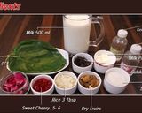 A picture of step 1 of Paan kheer (Saamak rice).
