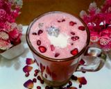 A picture of step 7 of Rose Pomegranate Lassi.