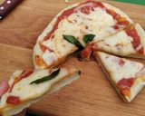 Foto del paso 2 de la receta: Pizza al sartén, sin horno y sin levadura