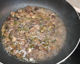 A picture of step 4 of Tagliolini with Porcini Mushrooms and Taleggio Cream.