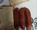 A picture of step 4 of Smokies for breakfast.