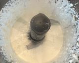 A picture of step 6 of Perfect Horseradish Sauce -if you spend all that money on steak and smoked salmon why Store bought ?.
