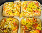 A picture of step 6 of Air Fryer Multigrain Bread Pizza.