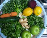 A picture of step 1 of Healthy detox juice#4weekchallenge #idd challenge.