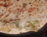 A picture of step 4 of Aloo Methi stuffed parantha.