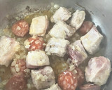 Foto del paso 1 de la receta: Judías de bote con costillas, chorizo y sobrasada, en olla rápida