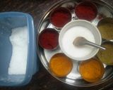 A picture of step 2 of Khakhara chivda (in microwave).