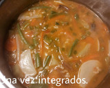 Foto del paso 9 de la receta: Arroz integral caldoso con lentejas rojas y verduras de temporada