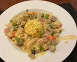 A picture of step 5 of Green Curry Chicken and Eggplant.