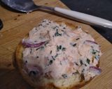 Une image de l'étape 2 de Burger saumon.