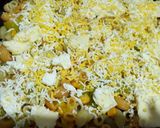 Foto del paso 5 de la receta: Fideos con verduras, queso y huevo duro