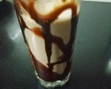 A picture of step 2 of Chocolate shake.