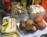 รูปขั้นตอนการทำที่ 1 ของ ไข่ห่อเต้าหู้ราดเห็ดสามอย่าง