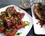 Foto langkah ke 9 dari resep Tahu goreng jahe + bandeng grill cabut duri.