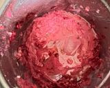 A picture of step 2 of Beetroot Hummus.