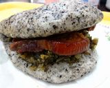 A picture of step 6 of Black Sesame Gua Bao.