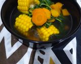 Foto langkah ke 5 dari resep Sayur Bening Bayam, Wortel, Jagung dan Labu.