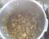 A picture of step 5 of Vegetable rice.