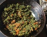 A picture of step 5 of Sarson da Saag.