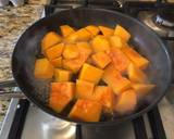 Pumpkin soup top with double cream and pistachio⛺️ recipe step 1 photo