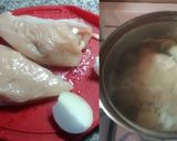 Foto del paso 1 de la receta: Sándwich de pollo exprés