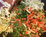 A picture of step 2 of Mixed Veg Soup.