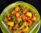 A picture of step 3 of Fried Winter Veggies.