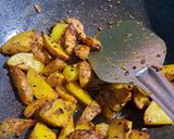 A picture of step 1 of # (Aloo methi).