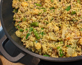 Foto del paso 6 de la receta: Cous-cous con carne picada, garbanzos y trigueros al Ras-el-Hanout