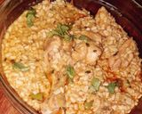 A picture of step 7 of Maash ki daal chicken.