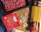 Hình bước làm 1 của món Mỳ Spaghetti