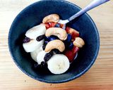 Hình bước làm 5 của món MIX YOGURT - SIRO DÂU - TRÁI CÂY ❤