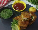 A picture of step 4 of Paneer Stuffed sandwich.