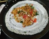 A picture of step 7 of Hydrabadi masala dosa.