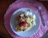 Foto del paso 9 de la receta: Pollo al horno con papas pizza