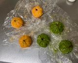 A picture of step 10 of Japanese Kawaii Kabocha Mochi.