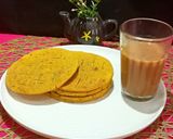 A picture of step 4 of Cornmeal Biscuit Masala Bhakri.