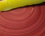 A picture of step 2 of Ranch pickles.