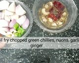 A picture of step 1 of Paneer Ghee Masala Curry.
