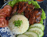 Gambar langkah 11 resipi Roasted Chiken Rice (Nasi Ayam Bakar).