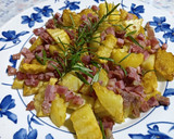 Foto del paso 8 de la receta: Patatas fritas con daditos de jamón