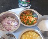 A picture of step 5 of Cornsoup#themechallenge.